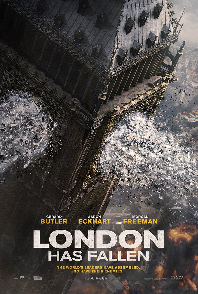 《伦敦陷落》曝海报 伦敦标志性建筑大本钟被毁