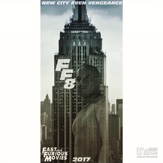 《速度与激情8》曝宣传照 范迪塞尔亲自发布 纽约成主战场(图2)