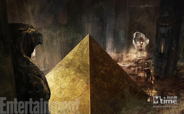 《X战警：天启》曝新概念图 埃及金字塔现神秘图案(图1)