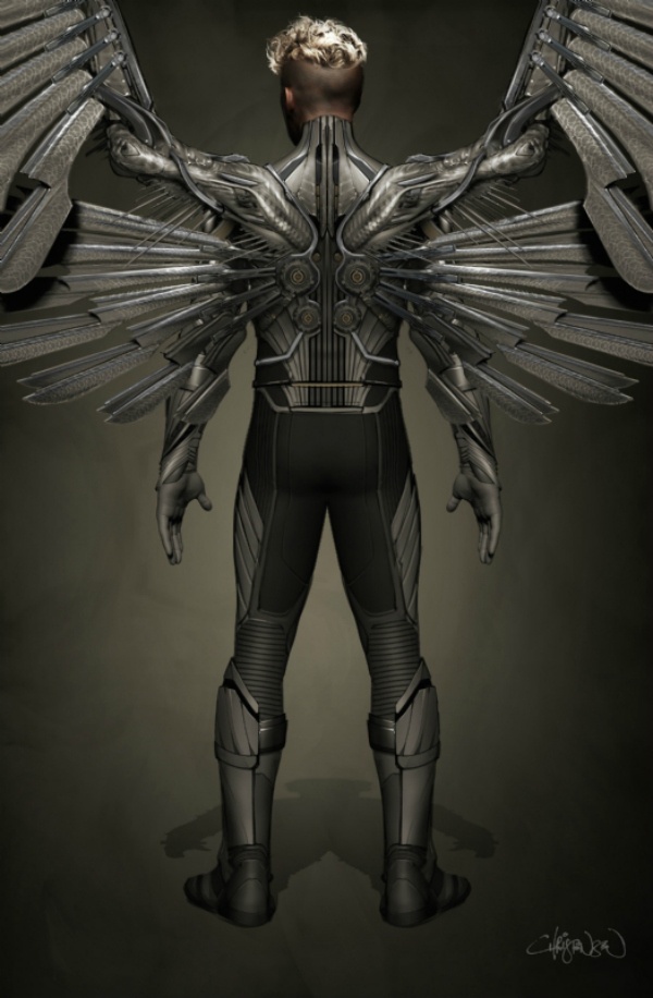 《X战警：天启》亮相巴西动漫展 大天使完整形象图曝光(图2)