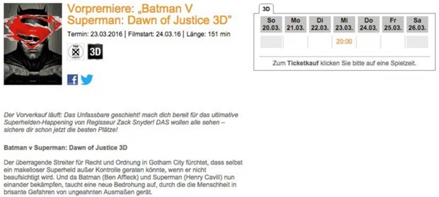 《蝙蝠侠大战超人》公开片长 最终剪辑版全片151分钟(图1)