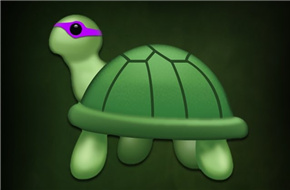 《忍者神龟2》曝Q弹版单人海报 极简线条勾勒出变种前萌龟造型