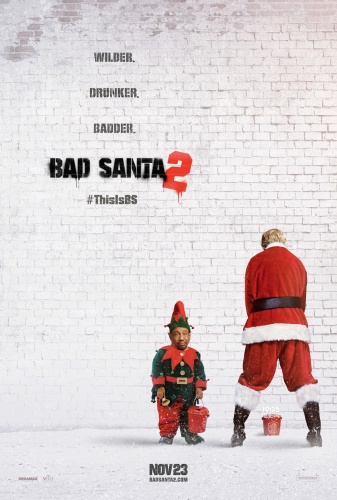 《圣诞坏公公2》曝海报 ＂坏蛋＂松顿背对镜头小便(图1)