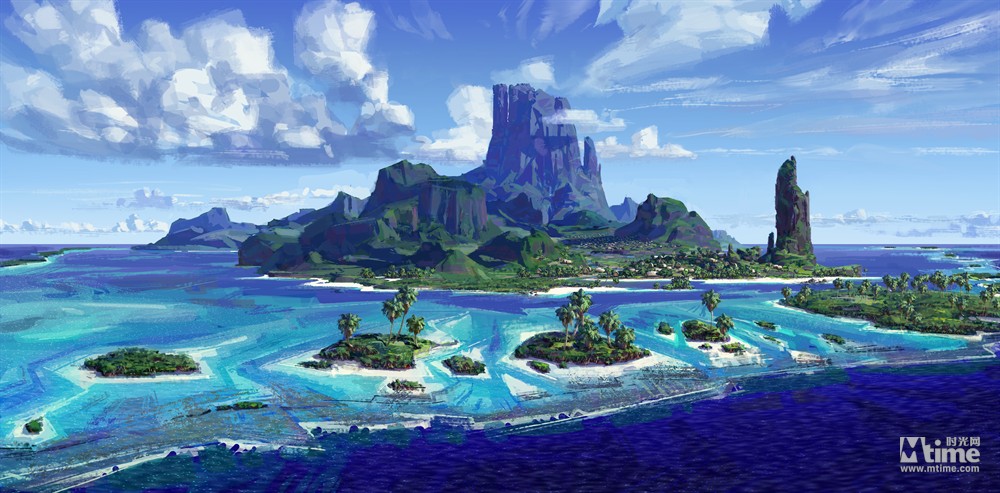 迪士尼《海洋奇缘》曝概念设计图 展现太平洋岛屿形象(图3)