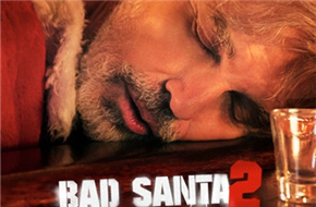 《圣诞坏公公2》新海报 圣诞老人比利·松顿醉倒