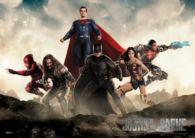 超人空降《正义联盟》新海报 六巨头合体出击 (图1)