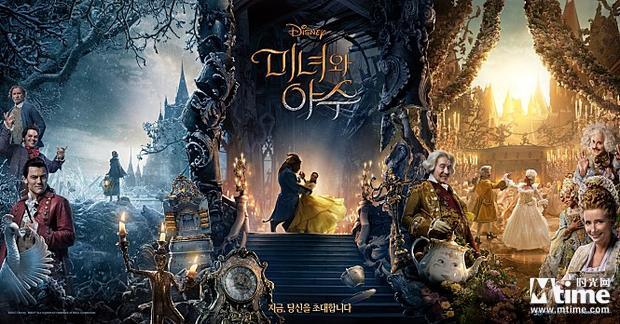 《美女与野兽》韩国票房四连冠 ＂异星觉醒＂首映第三(图1)