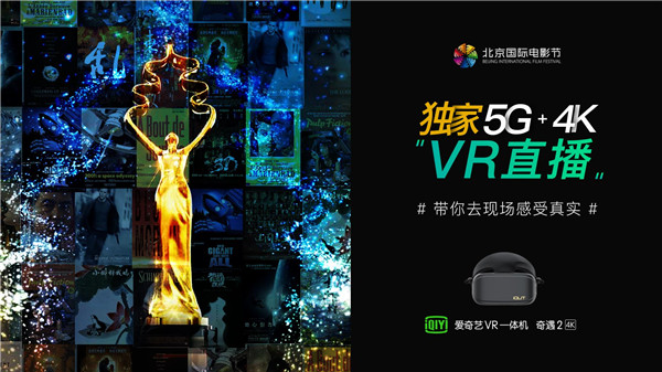 爱奇艺携手中国联通，打造北影节首次5G+4K VR直播(图1)