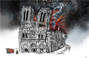 真实事件改编《燃烧的巴黎圣母院》开幕美国法国电影节